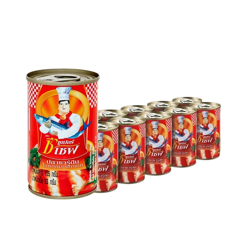 Super C Chef Sardines And Mackerel In Tomato Sauce 155g x20