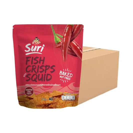 CHAOLAY Fish Crisps With Squid (roasted Chili) 40g x12