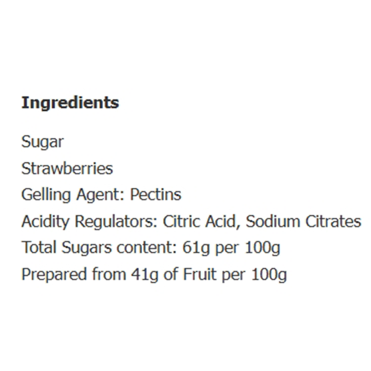 Sainsbury's Strawberry Jam