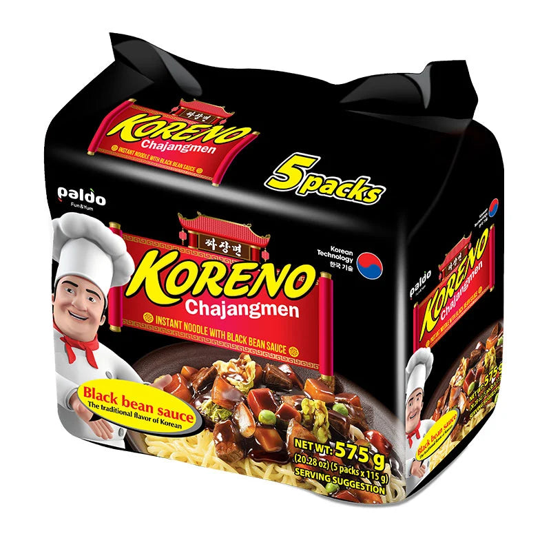 Paldo Koreno Chajangmen Instant Noodle 115g x5