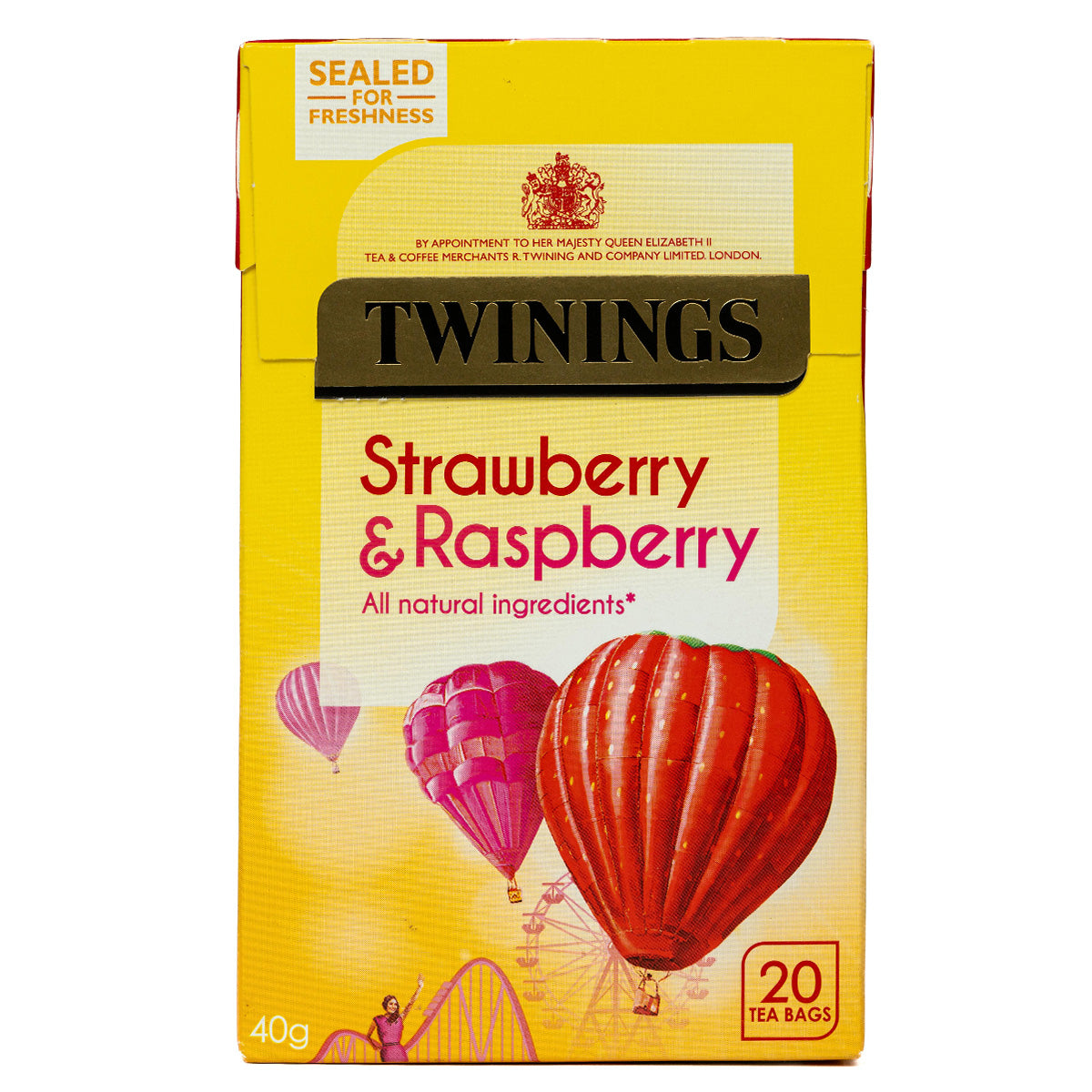 Twinings Strawberry & Raspberry Tea Bags X 20