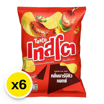 Tasto Potato Rock Chips BBQ Max 42g x6