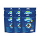 OREO Mini Cookies Vanilla Cream flavor in a 61.3g pack, showing stacked cookies with vanilla cream filling.