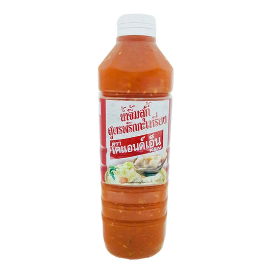 K&N Sukiyaki Sauce Karen Chilli in 600g bottle, showing the spicy sauce with a rich, red color and Asian-inspired packaging.