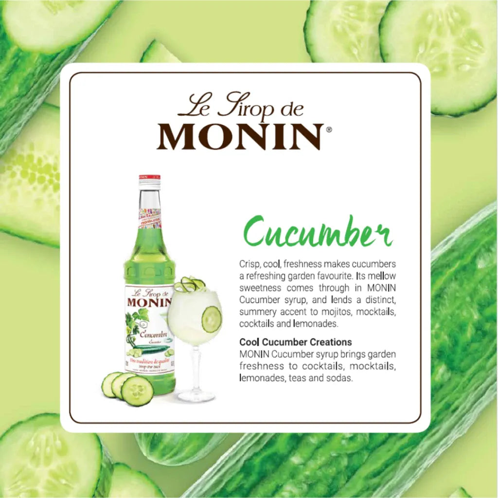 Monin Cucumber Syrup 700ml