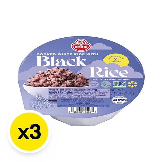 Otoki Cooked Black Rice 210g x3