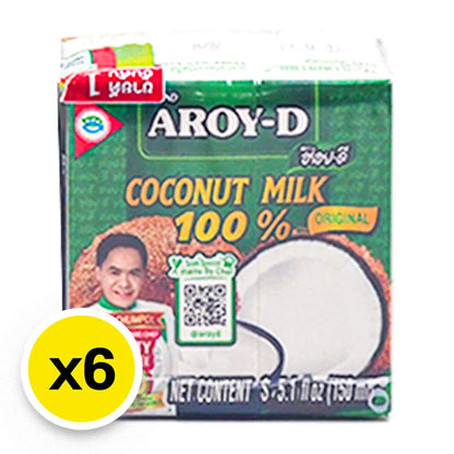Aroy-d Coconut Milk 150ml x6