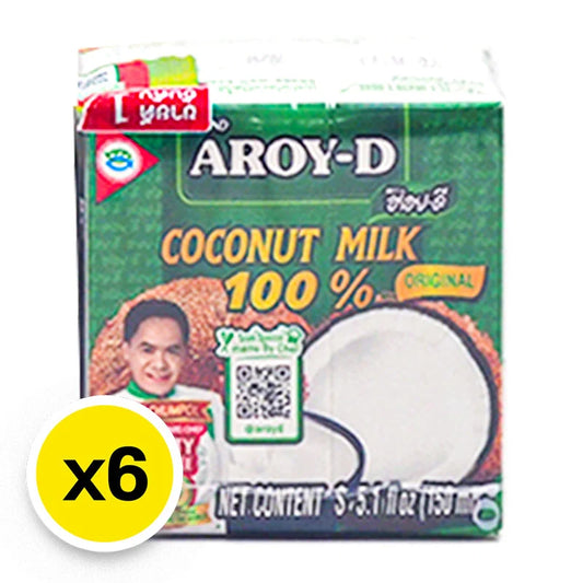 Aroy-d Coconut Milk 150ml x6