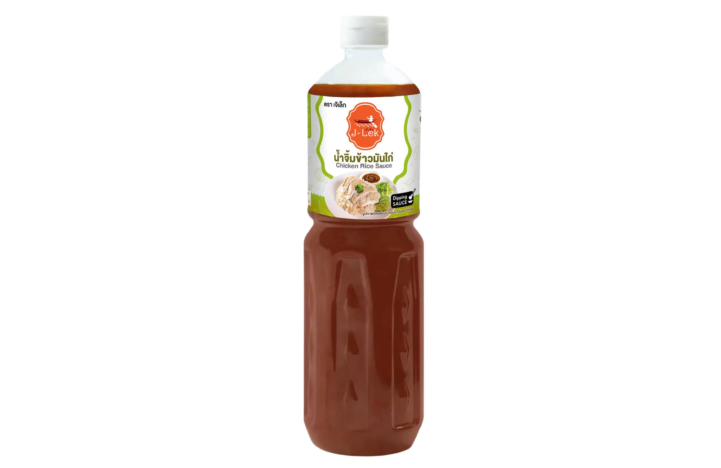 J-LEK Chicken Rice Dipping Sauce in 560g jar, creamy and flavorful sauce for chicken rice dishes, with a smooth texture and rich color.