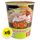 MAMA Cup Instant Noodle Creamy Tom Yum Pork 60g x6