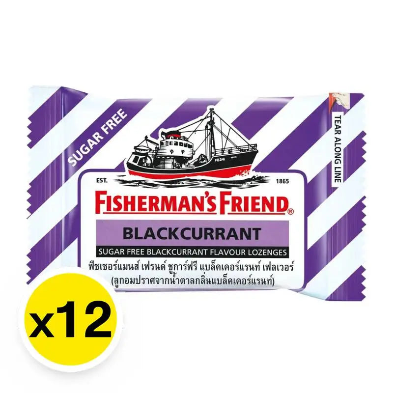 Fishermans Friend Sugar-Free Lozenges With Blackcurrant Flavor