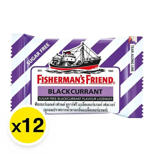 Fishermans Friend Sugar-Free Lozenges With Blackcurrant Flavor