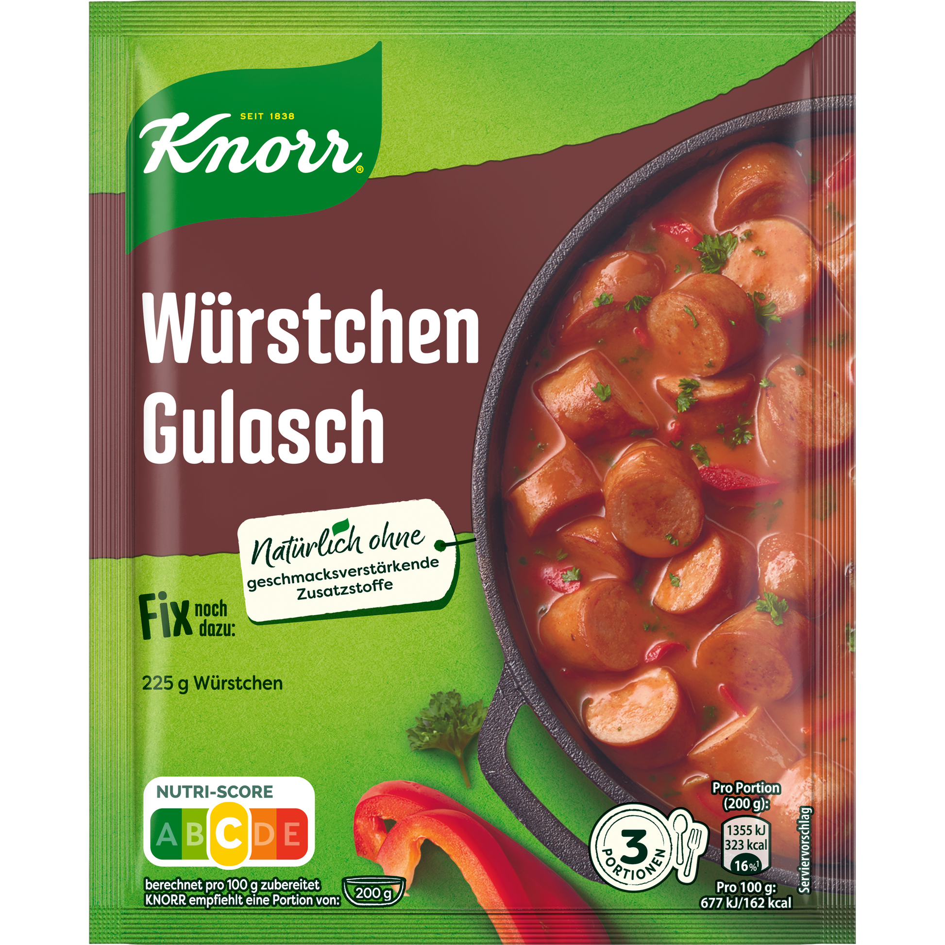 Knorr Fix Wurstchen Gulasch Sauce