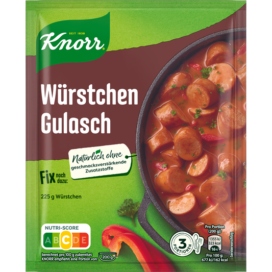 Knorr Fix Wurstchen Gulasch Sauce