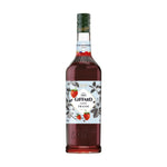 Giffard Mixology Strawberry 1L bottle of strawberry-flavored syrup for cocktails and beverages, in a clear plastic container.