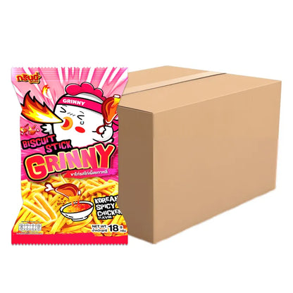 GRINNY BISCUIT STICK KOREAN SPICY CHICKEN FLAVOUR . (BOX 144