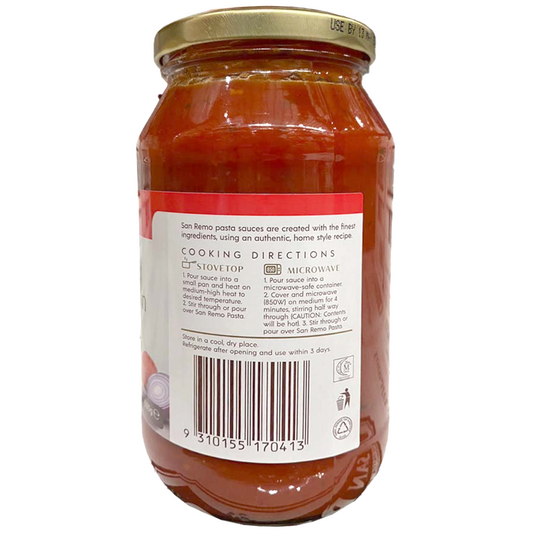San Remo Tomato Onion Garlic Pasta Sauce