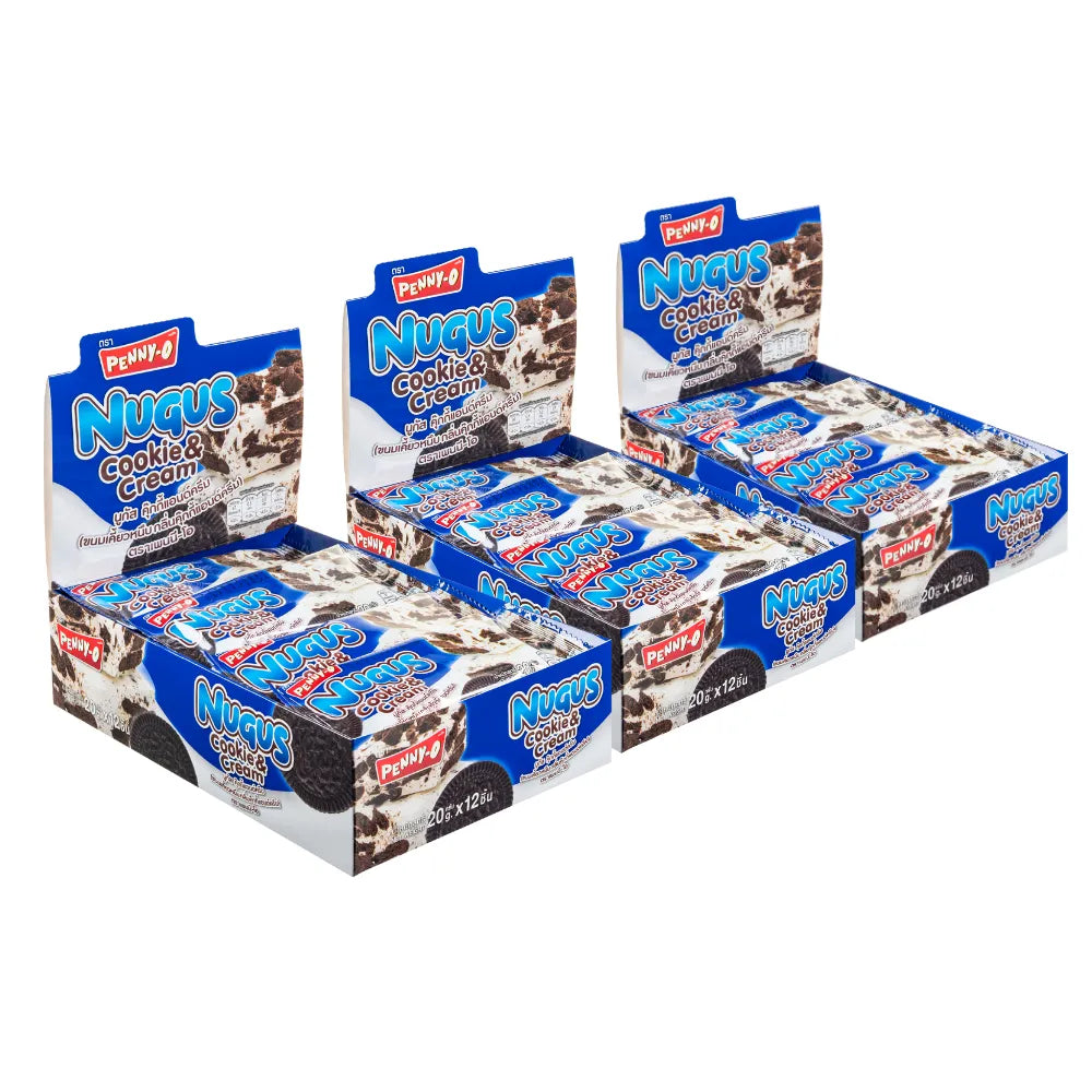 PENNYO PENNY-O Nugus Cookie & Cream Flavor Pack 12 Pcs X 3