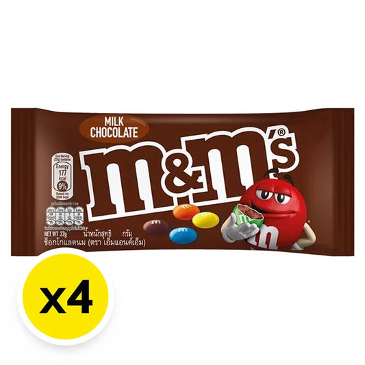 M&M Milk Chocolate Candies 37g x4