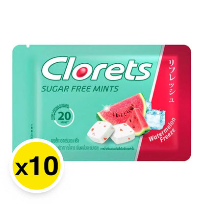 Clorets Sugar Free Tablet Watermelon And Menthol 15.4g x10