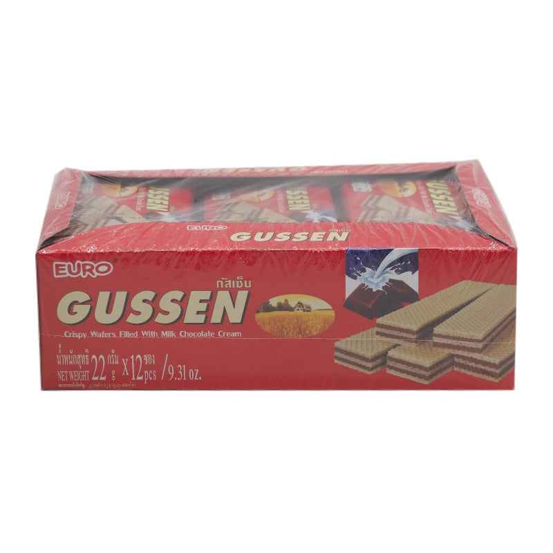 Gussen Wafer Milk Chocolate 22g x12