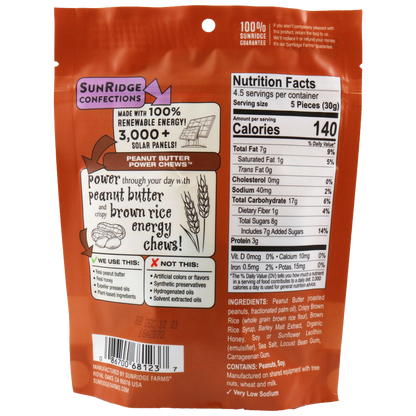 Sunridge Farms Peanut Butter Power Chews