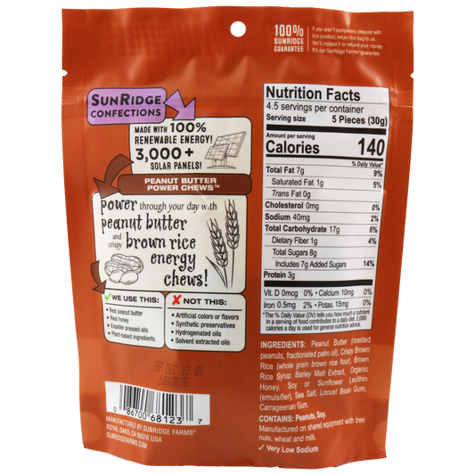 Sunridge Farms Peanut Butter Power Chews