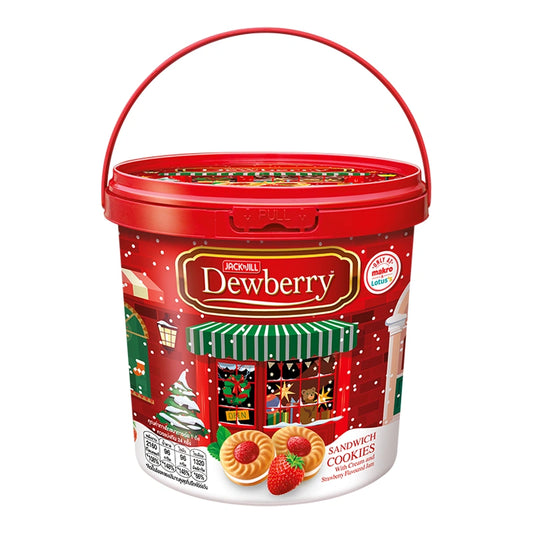 DEWBERRY Strawberry Bucket with 432g of fresh, ripe strawberries in a clear plastic container.