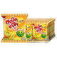 SNACK JACK Green Pea Snack original flavor in 12g packs, showing crispy green pea rings on a white background.