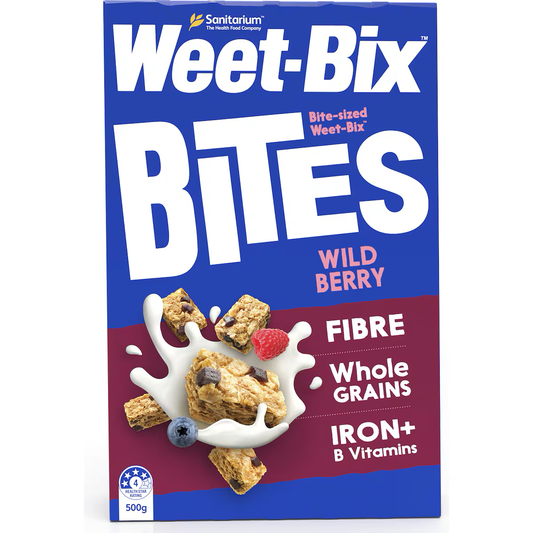 Sanitarium Weet Bix Bites Wild Berry Breakfast Cereal