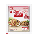 AJINOMOTO Plus MSG 840g dry grocery product, showing a clear image of the packaged seasoning in a resealable container.