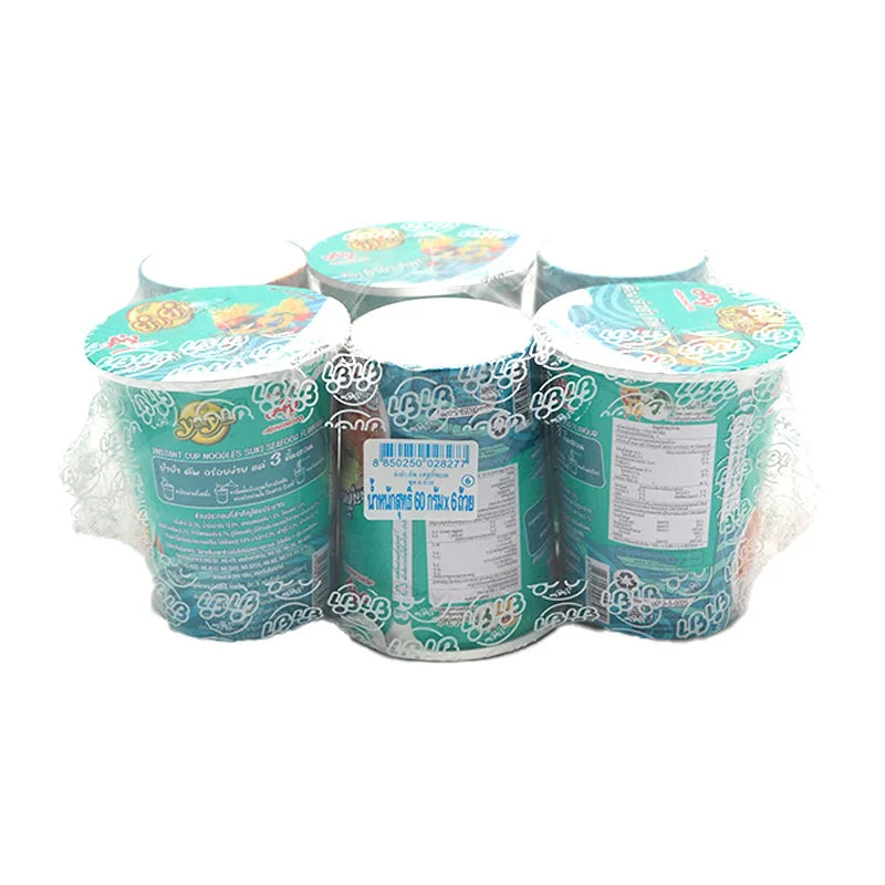 Yumyum Cup Instant Noodles Suki Seafood 60g x6