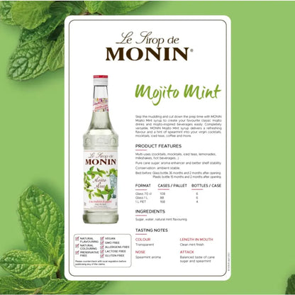 Monin Mojito Mint Syrup 700ml