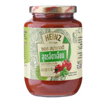 Heinz Italian Pasta Sauce 470g jar, showcasing the label and product packaging for dry grocery pasta sauce.