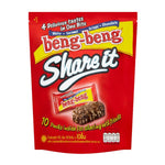 Beng Beng chocolate wafer with cereal pieces in a confectionery snack, showing the crispy wafer layers and chocolate coating.