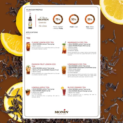 Monin Lemon Tea Syrup 700ml