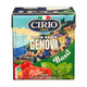 Cirio pasta sauce with basil, showcasing a jar of Cirio Spaghetti Sauce in a 5-flavor variety, with fresh basil leaves and pasta.