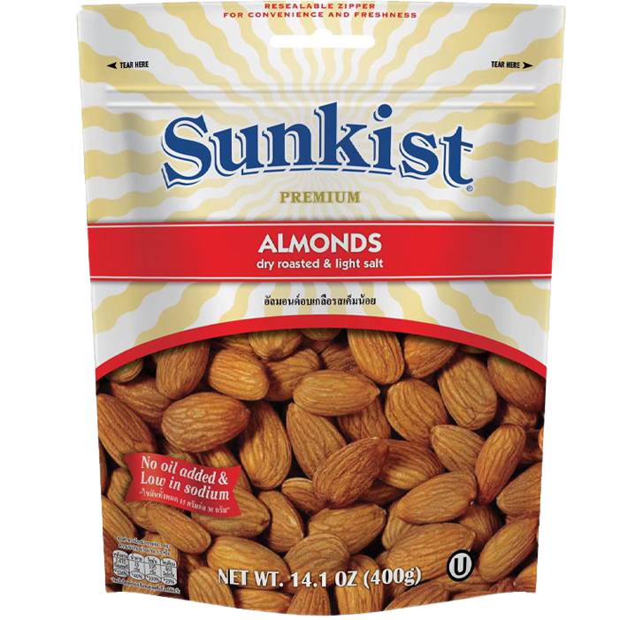 Sunkist Almond Dry Roasted & Light Salted