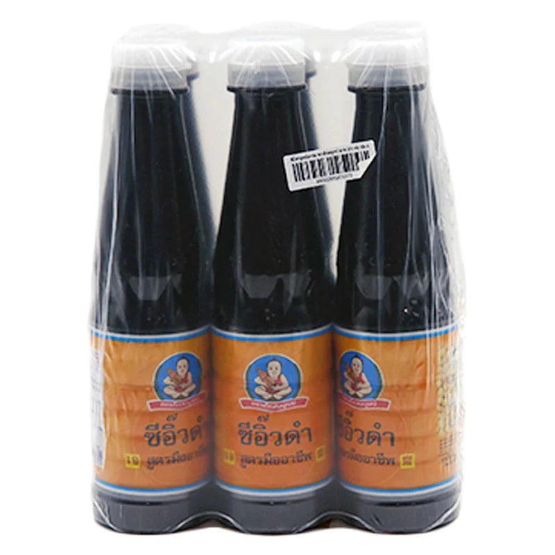 DEK SOM Boon Black Soy Sauce 370ml x6