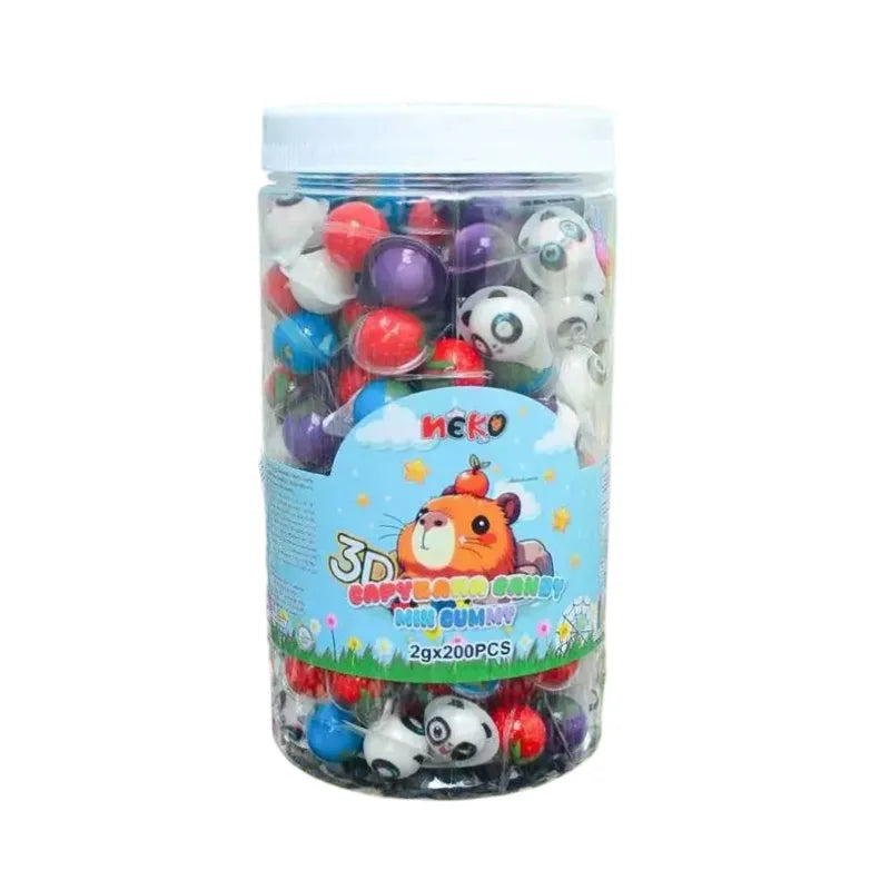 Nezline (200 Balls) Mini 3D Jelly Tiny Eyeball Jelly Chewy