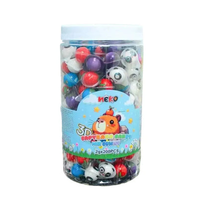 Nezline (200 Balls) Mini 3D Jelly Tiny Eyeball Jelly Chewy