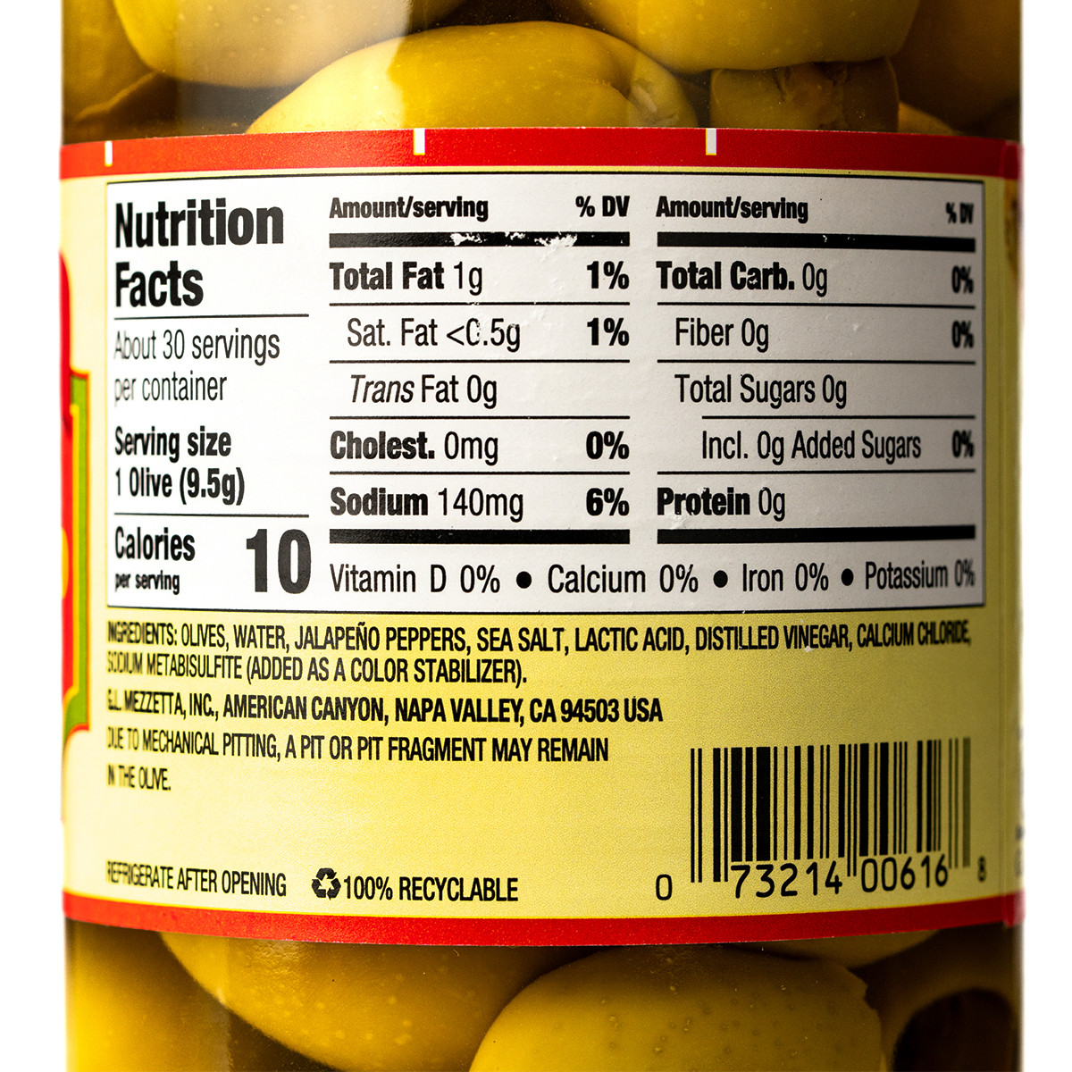 Mezzetta Jalapeno Stuffed Olives