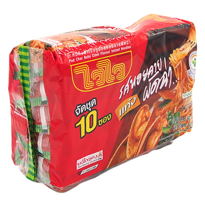 Waiwai Instant Noodles Pad Char Baby Clam Flavour 60g x10