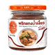 J-Lek Nam Ngiao curry paste in 195g jar, featuring Thai-style spicy and flavorful Nam Ngiao ingredients with red chili and herbs.