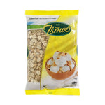 Raitip Splitted Roasted Peanuts in 500g pack, dry grocery snack with golden-brown roasted peanuts and crunchy texture.