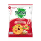 Japanese rice cracker with pizza flavor from DOZO, showing crispy snack pieces in a 60g package.