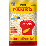 Lobo Bread Crumbs in a clear package, ready for cooking or baking, from the Lobo grocery brand.