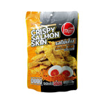 O-YUA Crispy Salom Skin Salted Egg Flavor snack package, 20g, showing the salted egg flavored snack inside a colorful wrapper.