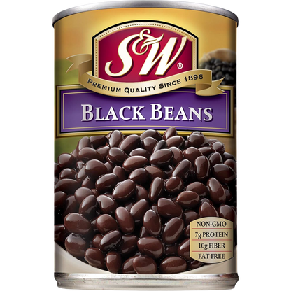 S&W Black Beans In Brine