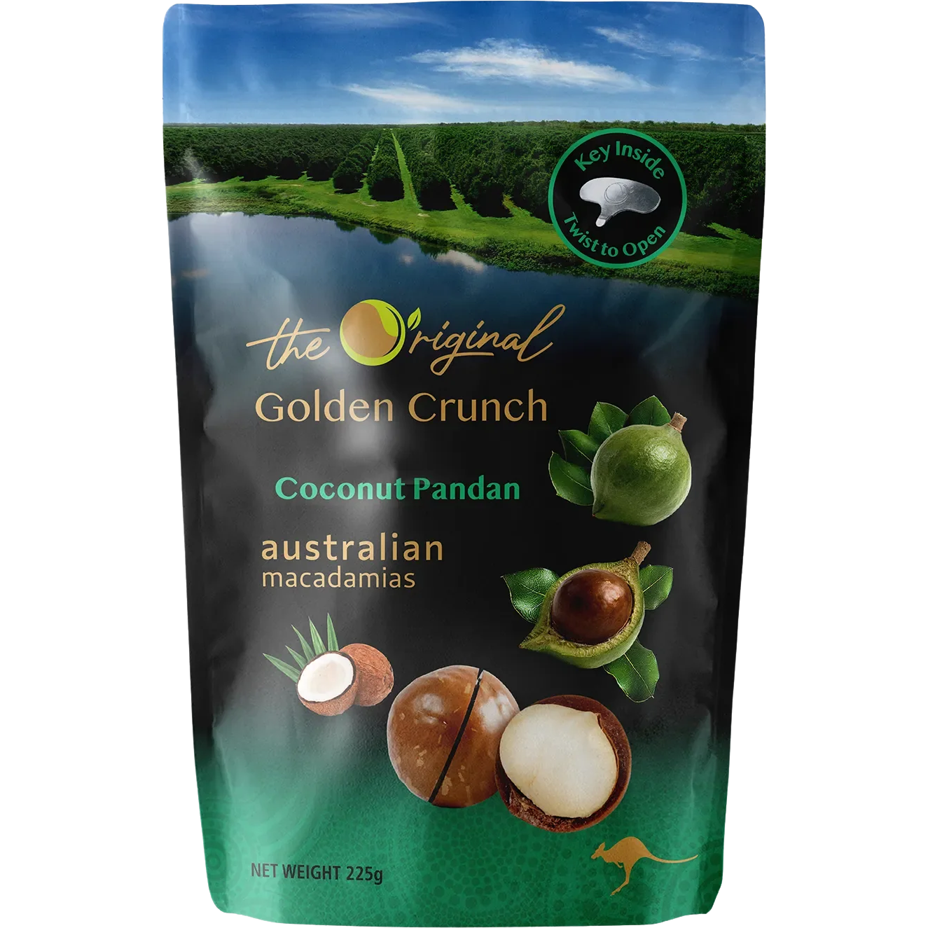The Original Coconut Pandan Golden Crunch Macadamias